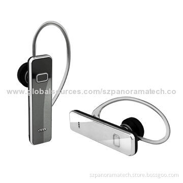 Mono Bluetooth Headset, V2.1 + EDR, 3 to 4 Hours Talking Time, 10 Meters, Super-slim Design